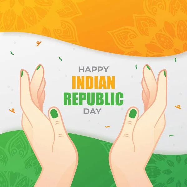 День Республики Индия Января Фон Пожелания Поздравления — стоковое фото