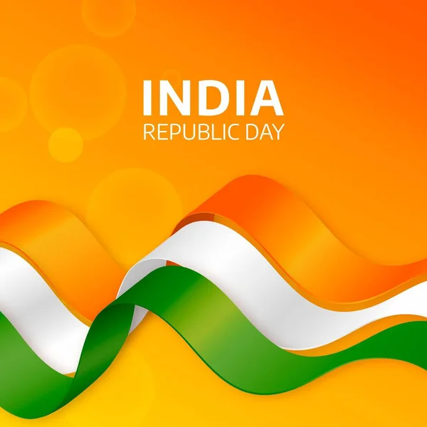 Día República India Enero Fondo Deseos Saludo — Foto de Stock