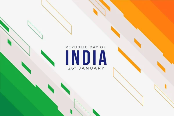 Dzień Republiki Indyjskiej Stycznia Kontekst Życzenia Powitanie — Zdjęcie stockowe