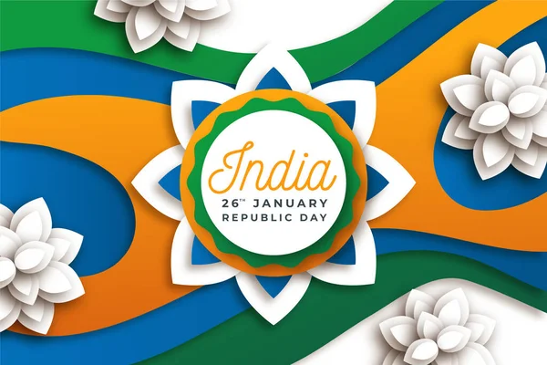 День Республики Индия Января Фон Пожелания Поздравления — стоковое фото