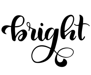 parlak harfler, vektör illüstrasyonu