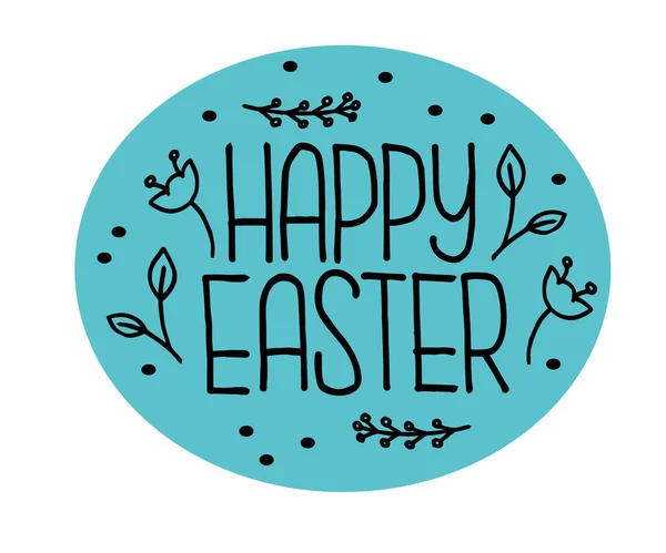 Buona Pasqua Lettering Illustrazione Vettoriale — Vettoriale Stock