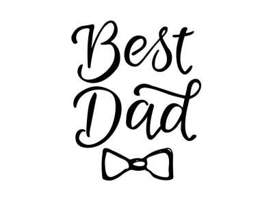 En iyi baba yazısı, vektör illüstrasyonu