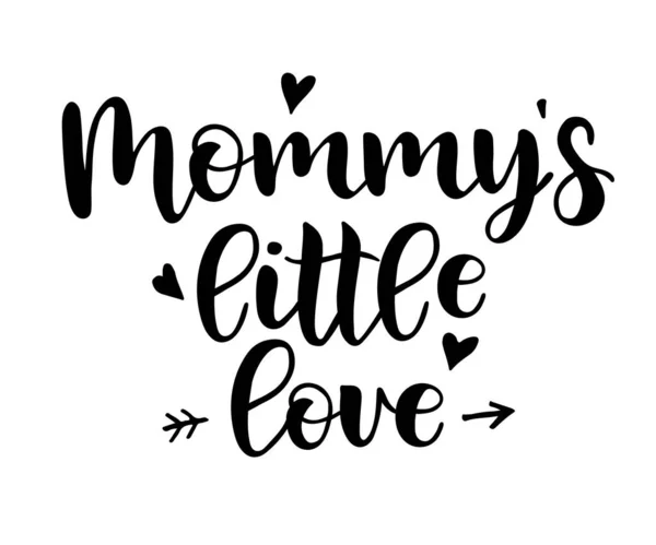 Mamme Poco Amore Lettering Sfondo Bianco Illustrazione Vettoriale — Vettoriale Stock