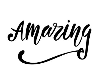 Beyaz arkaplanda şaşırtıcı harfler, vektör illüstrasyonu