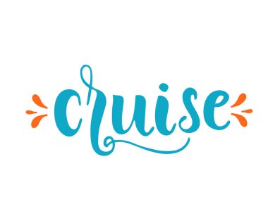 beyaz arkaplanda seyahat harfi, vektör illüstrasyonu