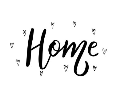 ev harfleri, vektör illüstrasyonu