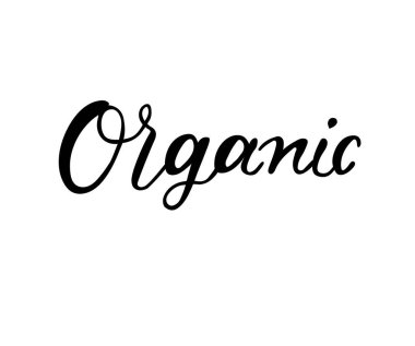 organik harfler, vektör illüstrasyonu