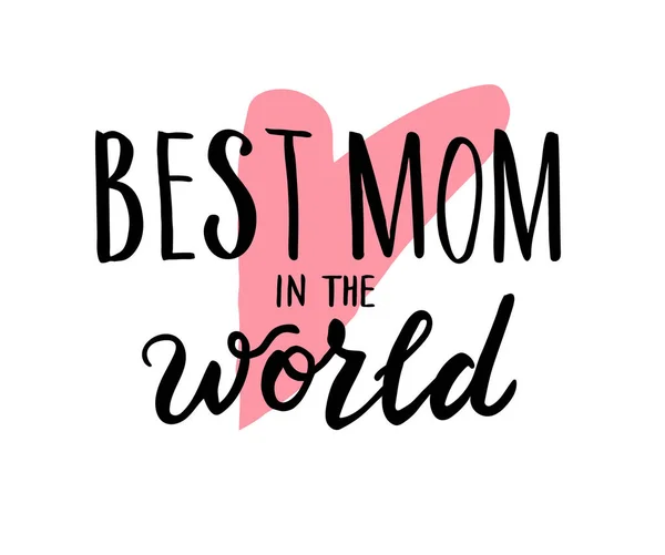 Dünyanın en iyi annesi, vektör illüstrasyonu.