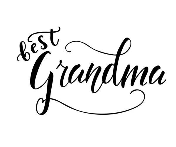 Miglior Lettering Nonna Illustrazione Vettoriale — Vettoriale Stock