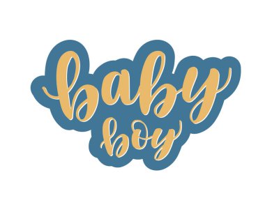 Bebek çocuk harfleri, vektör illüstrasyonu 