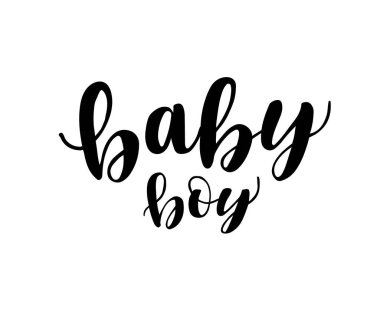 Bebek çocuk harfleri, vektör illüstrasyonu 