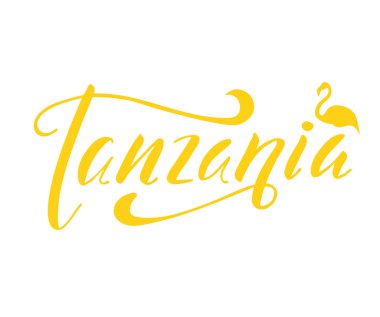  tanzanya harfleri, vektör illüstrasyonu 