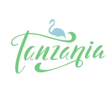  tanzanya harfleri, vektör illüstrasyonu 