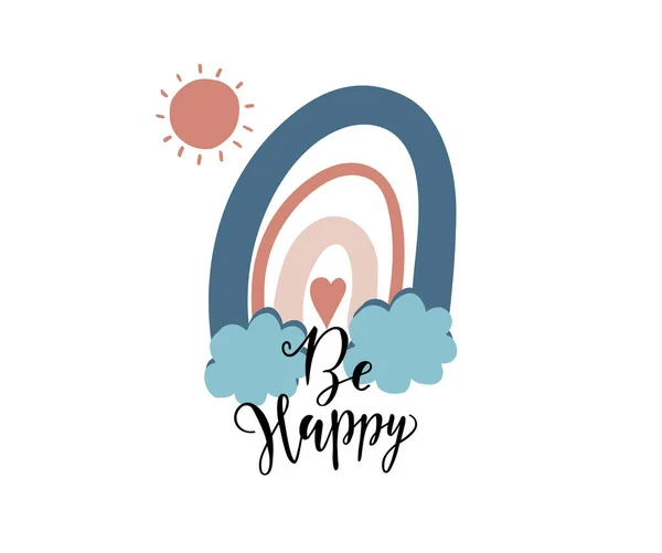 Mutlu harfler, vektör illüstrasyonu 