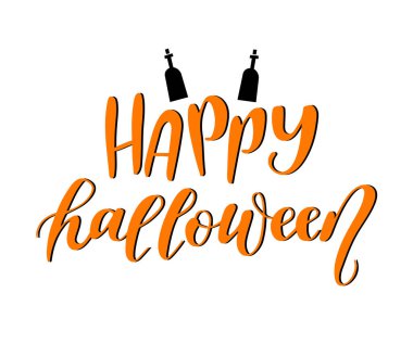 Mutlu Cadılar Bayramı vektör illüstrasyonu