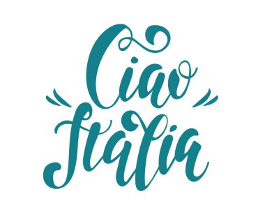Ciao italia vektör illüstrasyonu