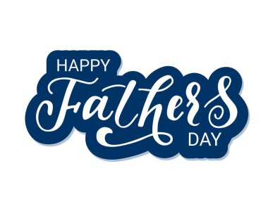  Mutlu Babalar Günü işaret vektörü illüstrasyonu