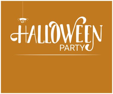  Cadılar Bayramı parti kartı vektör çizimi