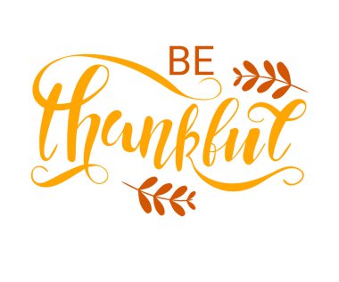  Şükran Günü konsepti. Minnettar vektör çizimi. 