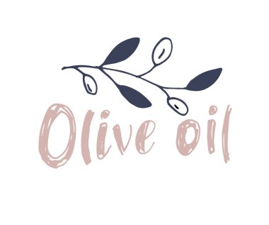  Zeytin yağı işareti vektör çizimi