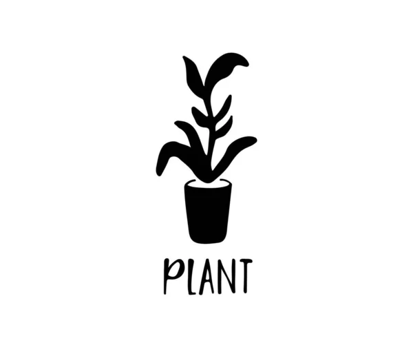 Inicio Planta Vector Ilustración — Archivo Imágenes Vectoriales
