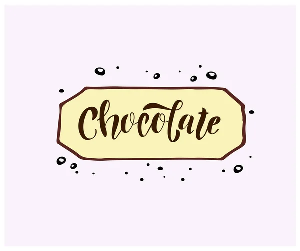 Chocolate Sinal Vetor Ilustração — Vetor de Stock