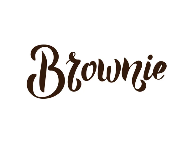 Brownie Signo Vector Ilustración — Archivo Imágenes Vectoriales