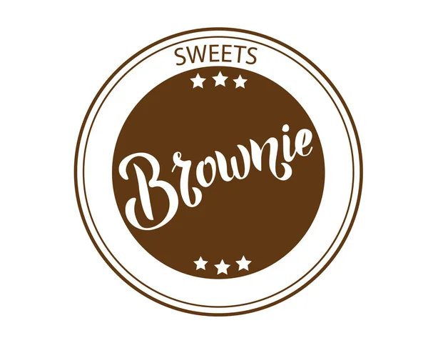 Brownie Işaret Vektörü Çizimi — Stok Vektör