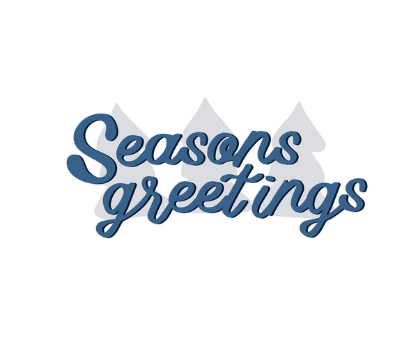 Season Greetings Vector Illustration — Stock Vector