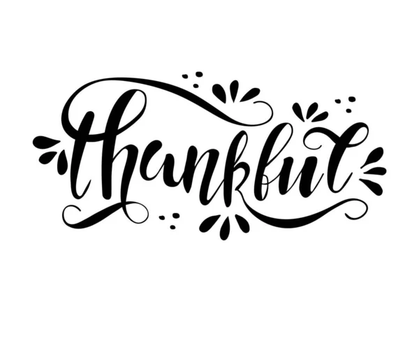 Ημέρα Των Ευχαριστιών Έννοια Ευγνώμων Διανυσματική Απεικόνιση — Διανυσματικό Αρχείο