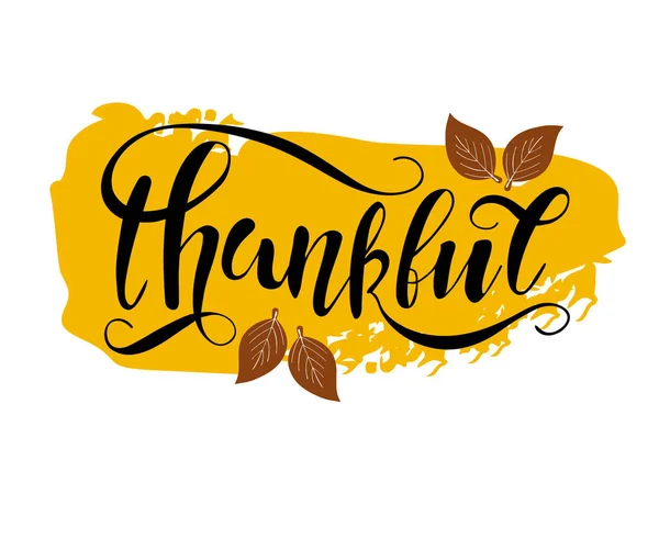Ημέρα Των Ευχαριστιών Έννοια Ευγνώμων Διανυσματική Απεικόνιση — Διανυσματικό Αρχείο