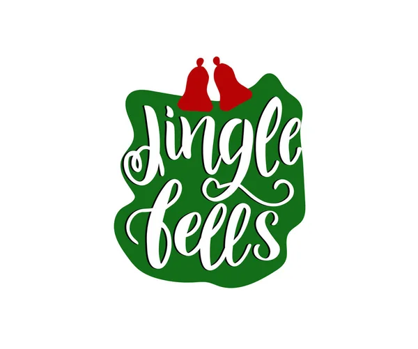 Jingle Bells Text Vector Illustration — Archivo Imágenes Vectoriales