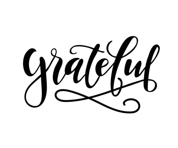 minnettar metin, vektör illüstrasyonu  