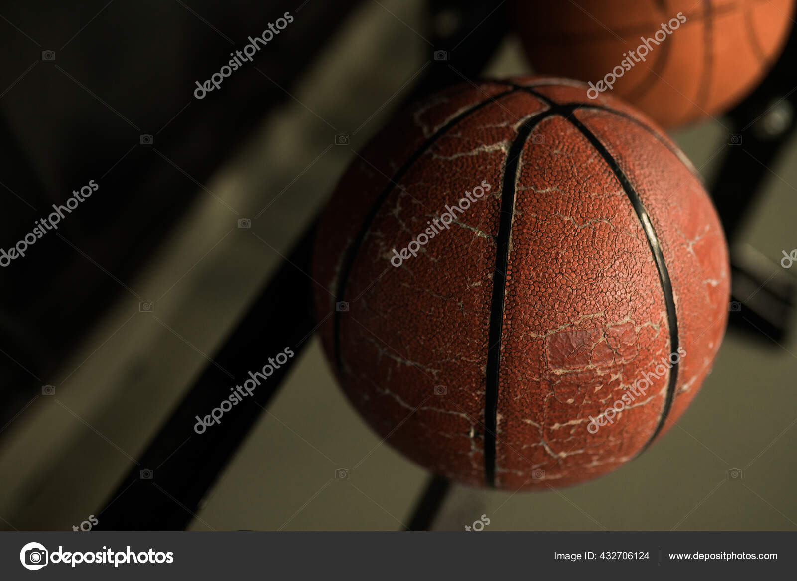 two basketballs