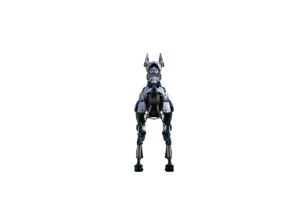 Cyborg Perro Con Varias Poses Para Uso Collage Cyborg Perro —  Fotos de Stock