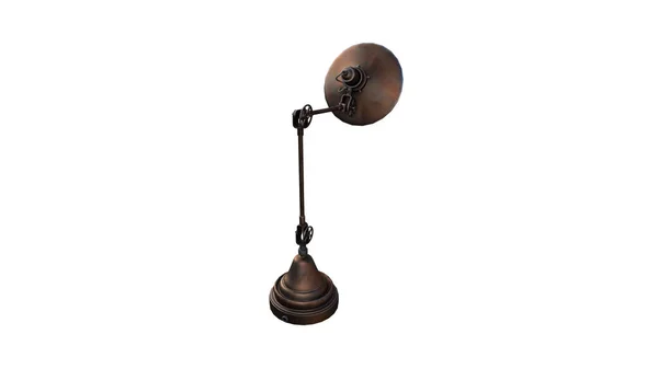 Model Lampy Stołowej Pod Różnymi Kątami Pozuje Renderowane Dla Kolażu — Zdjęcie stockowe