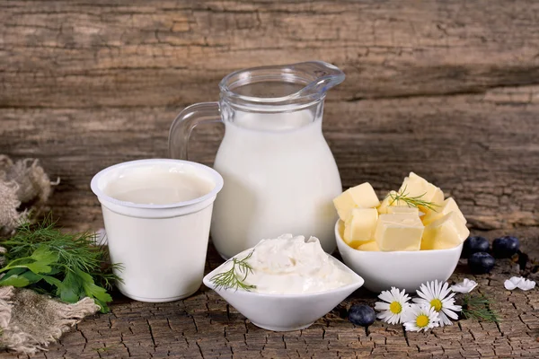 Rural dairy products — Stock Photo, Image