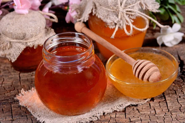 Honey in a jar Stock Image