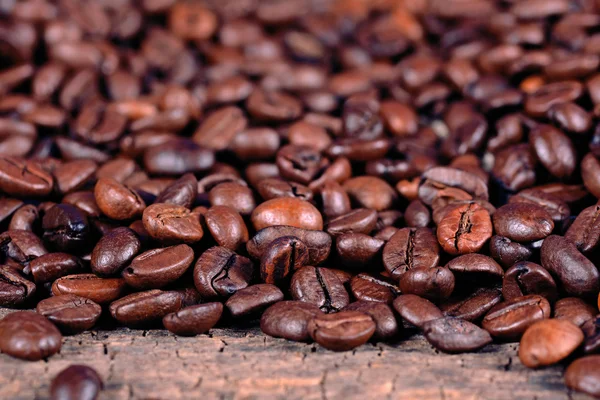 Schwarze Kaffeebohnen — Stockfoto