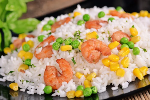 Rice with shrimp — Stock Photo, Image