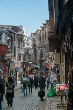 Istanbul, Türkiye - 4 Kasım 2015: Kapalıçarşı Istanbul'da üzerinde ticaret