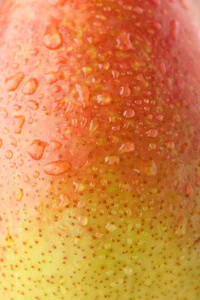 Surface of pear with water drops — Stock Photo, Image