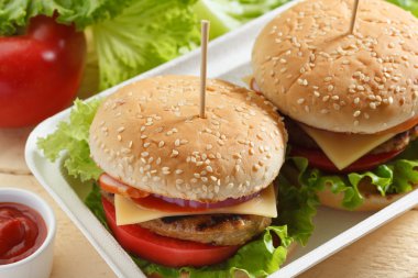 Bir kap içinde Burger