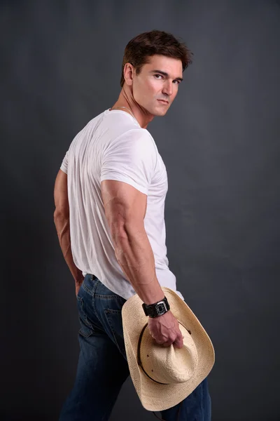 The sexy cowboy — Stock Photo, Image