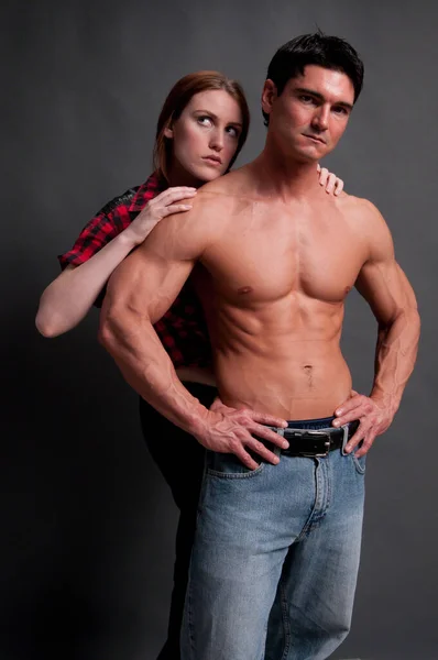 Sexy Couple Pose Photo — Stock Photo, Image