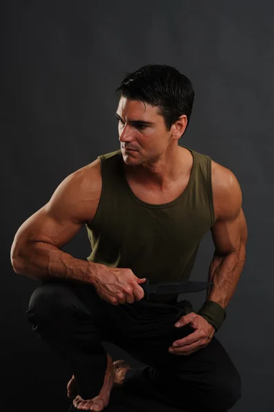 Sexy military man — Stock Photo, Image