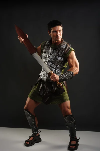 Gladiátor muž — Stock fotografie