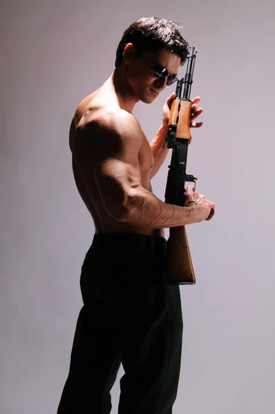 Hot soldier — Stock Photo, Image