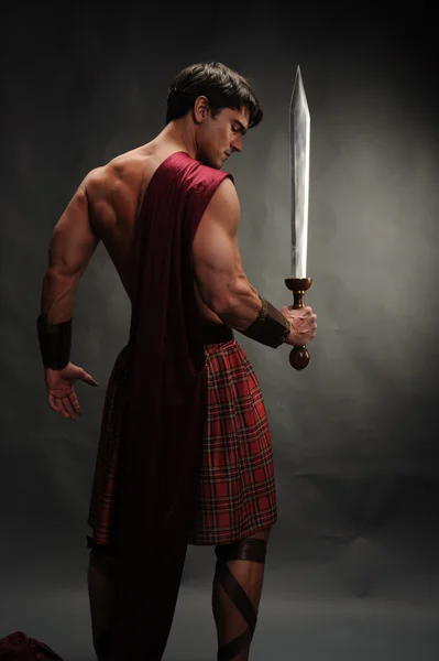 Hot highlander — Stock Photo, Image